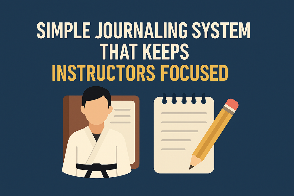 SIMPLE JOURNALING SYSTEM THAT KEEPS INSTRUCTORS FOCUSED